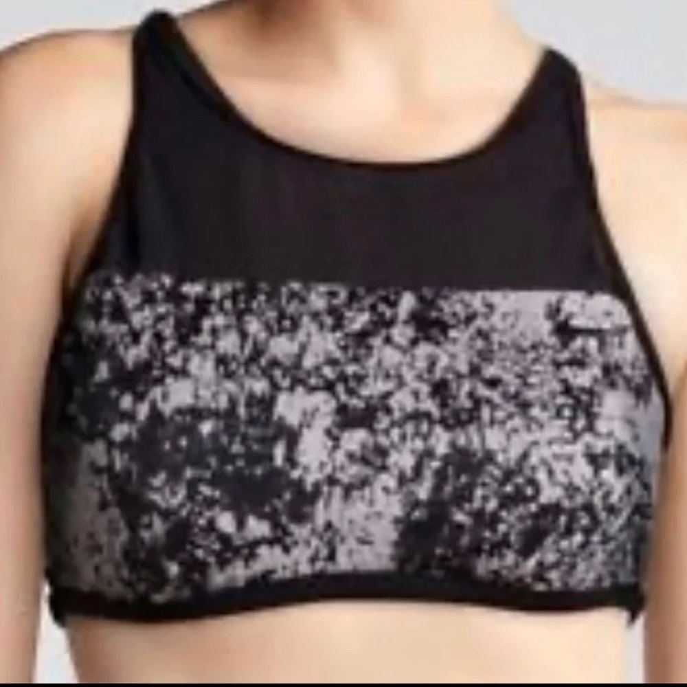 Nike HIGH NECK Mesh Swim BIKINI SPORT Top